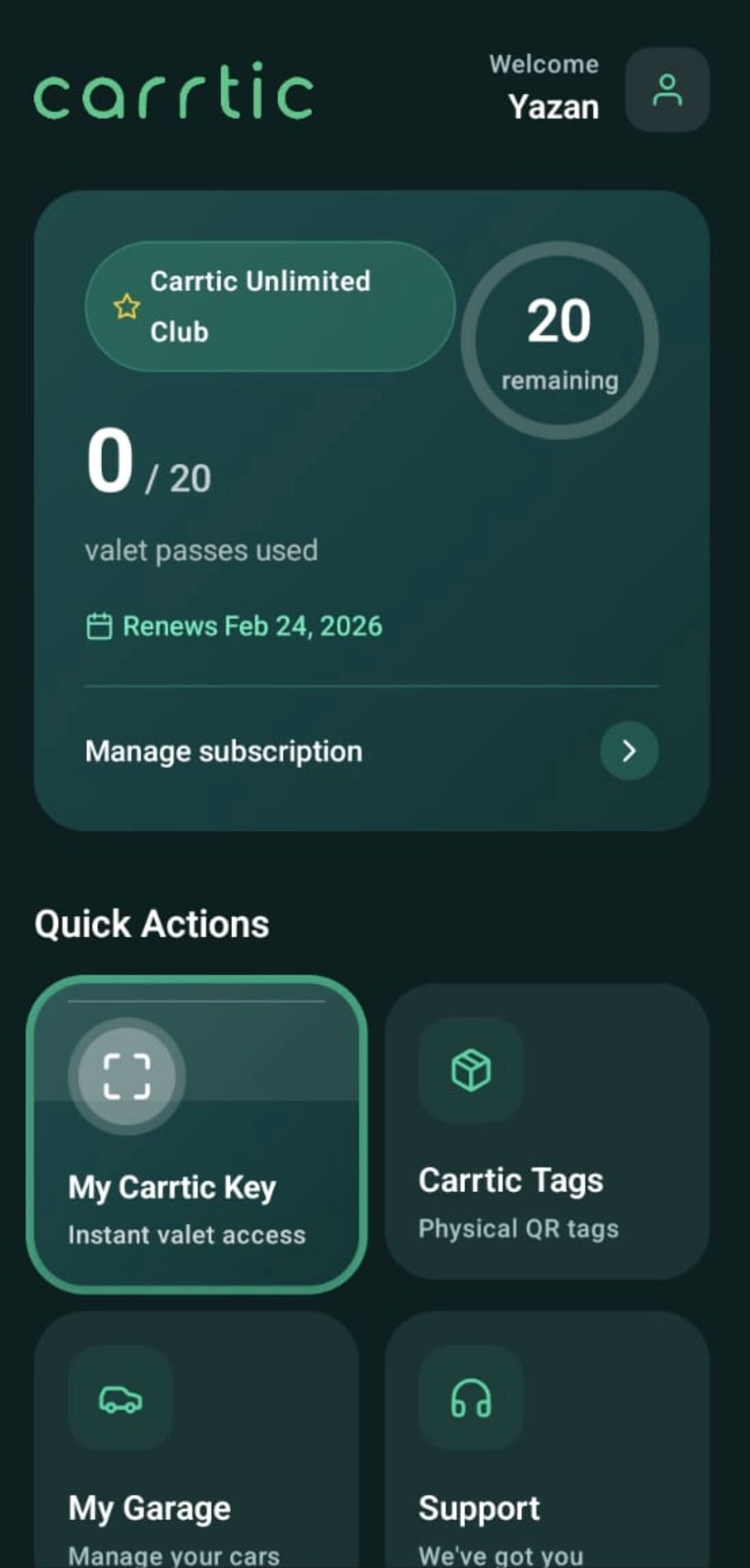 Carrtic dashboard